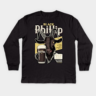 Black Phillip Imperial Stout Kids Long Sleeve T-Shirt